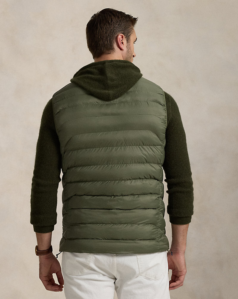 The Colden Packable Gilet Cruise Olive