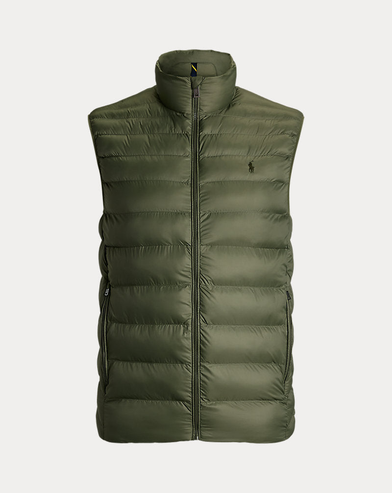 The Colden Packable Gilet Cruise Olive