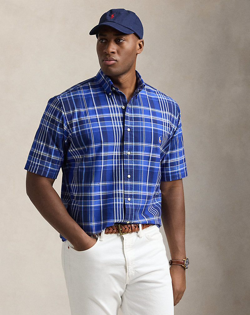 Plaid Oxford Shirt Blue Multi