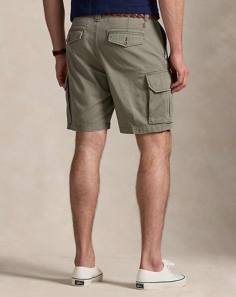 Gellar Relaxed Fit Twill Cargo Short Mountain Green