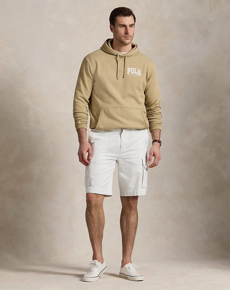 Logo Fleece Hoodie Coastal Beige