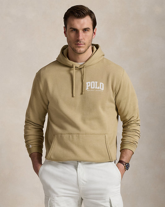 Logo Fleece Hoodie Coastal Beige