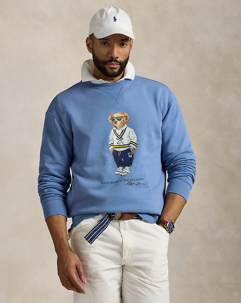 Polo Bear Fleece Sweatshirt Campus Blu Hrtg Icns