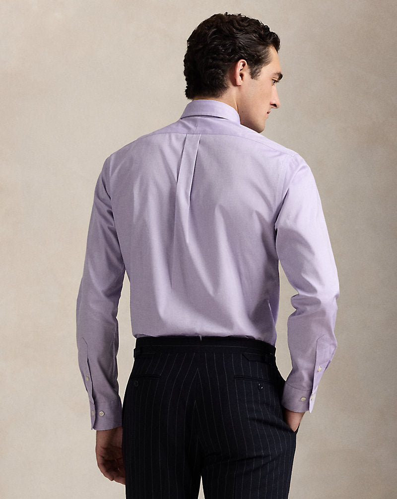 Custom Fit Oxford Shirt Light Purple/White