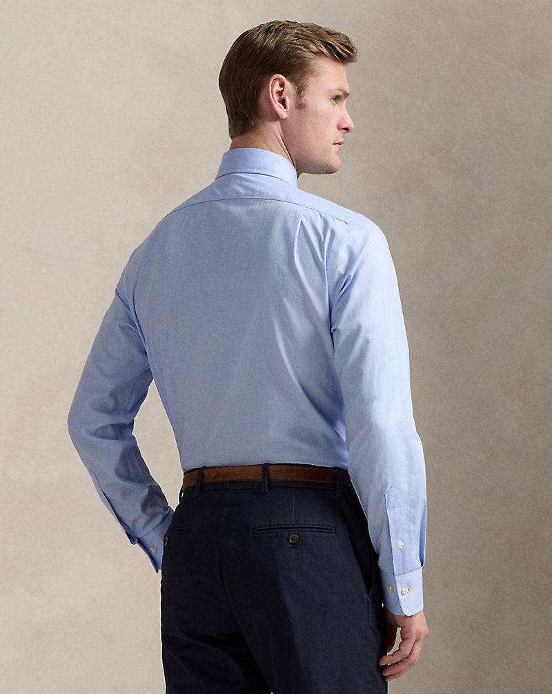Regent Slim Fit Textured Shirt Blue/White