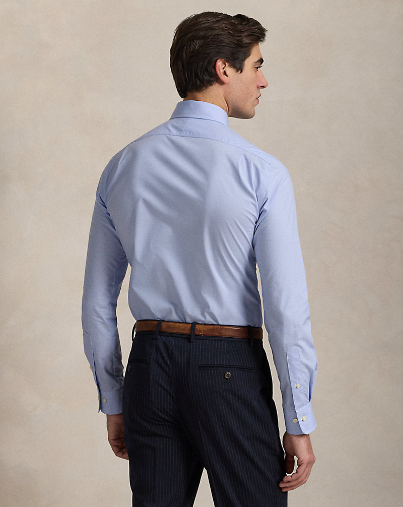 Regent Slim Fit Textured Shirt Blue White