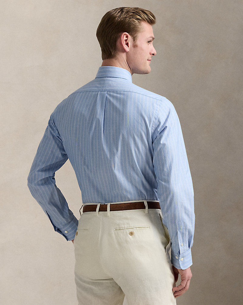 Classic Fit Striped Shirt Blue Dobby Multi