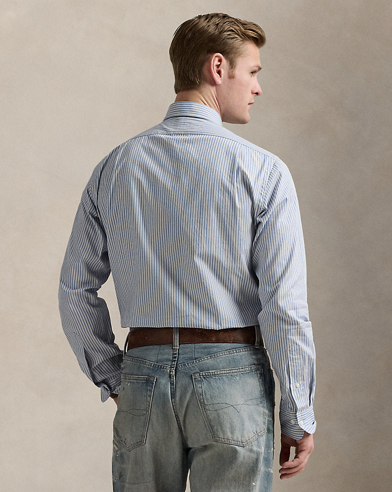 Classic Fit Striped Shirt Ivory Blue Multi