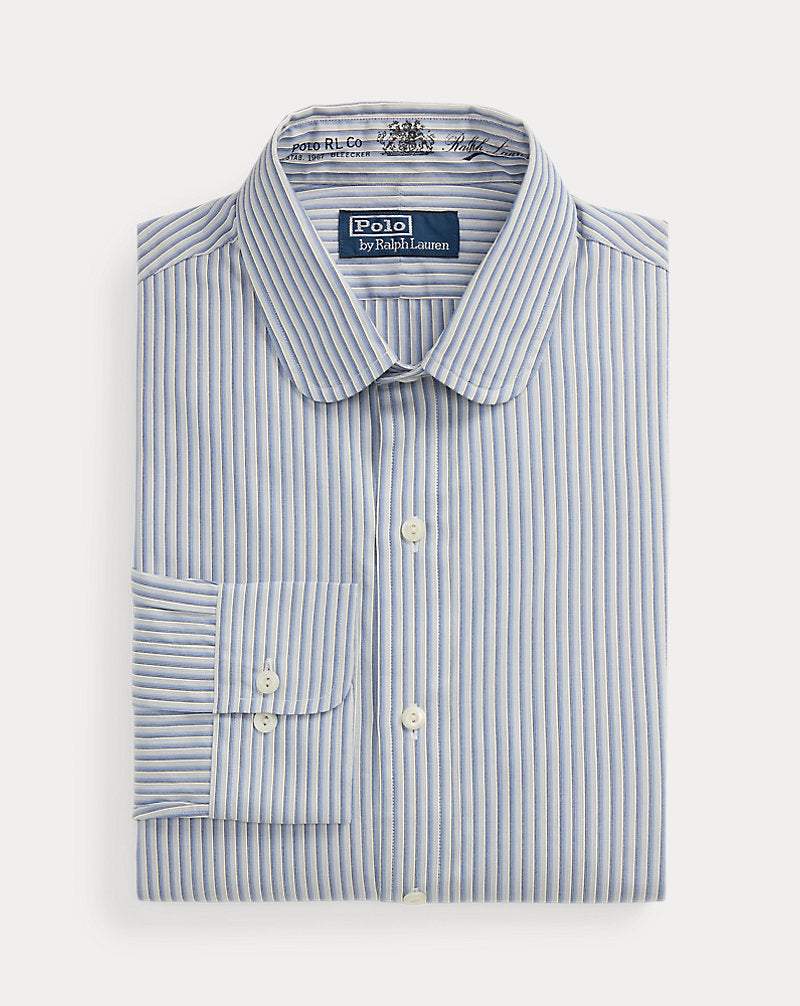 Classic Fit Striped Shirt Ivory Blue Multi