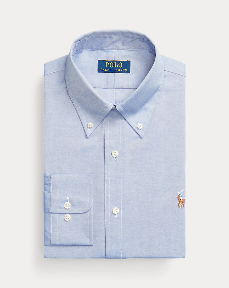 Slim Fit Pinpoint Oxford Shirt True Blue/White
