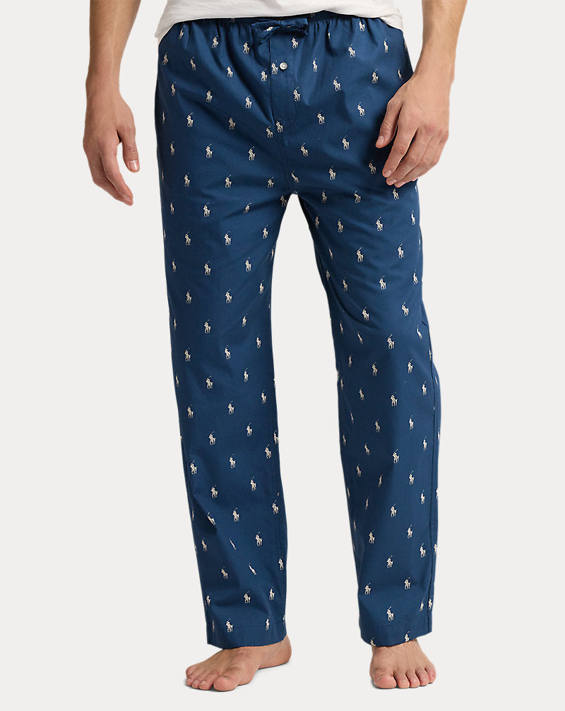 Signature Pony Cotton Pyjama Trouser Clancy Blue