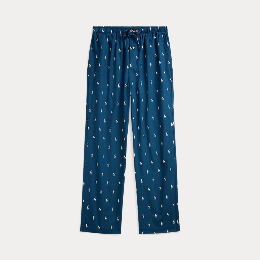 Signature Pony Cotton Pyjama Trouser Clancy Blue