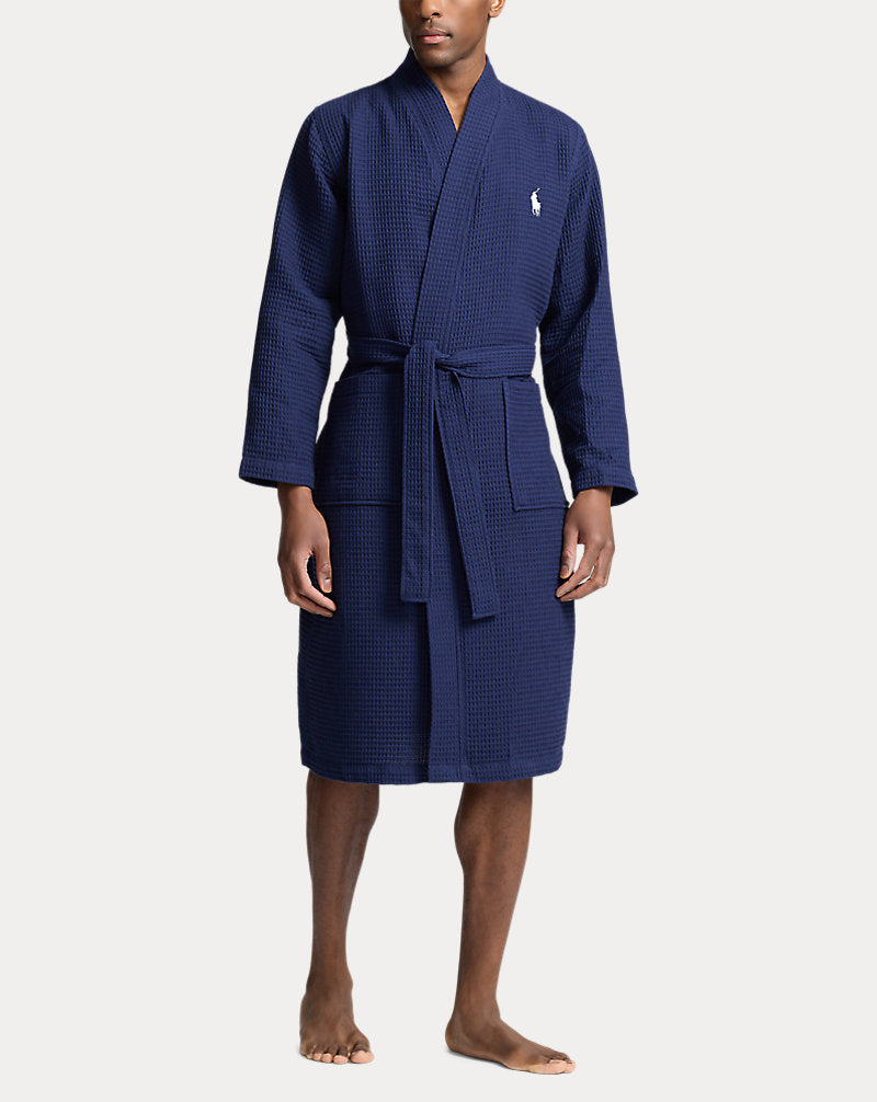 Cotton Pique Robe Cruise Navy