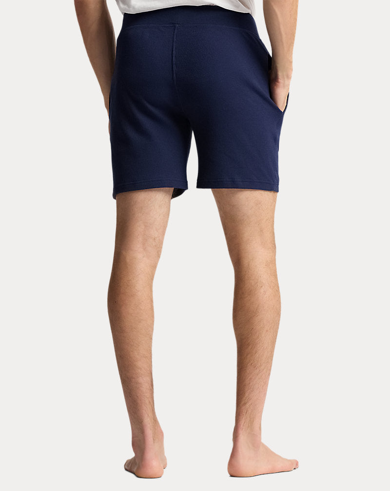 Slim Waffle-Knit Sleep Short Cruise Navy