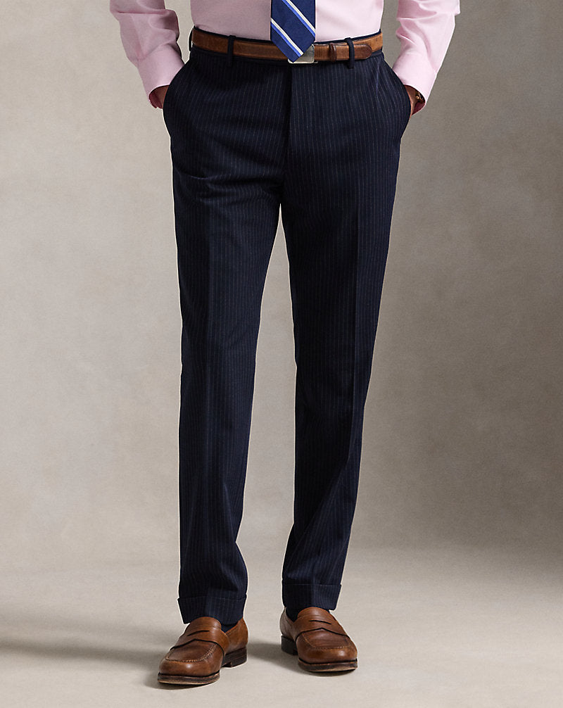 Striped Performance Twill Suit Trouser Navy/Grey