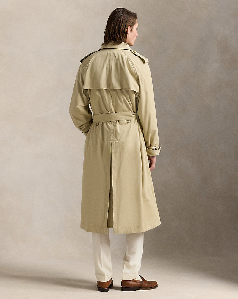 Lightweight Twill Trench Coat Hab Tan