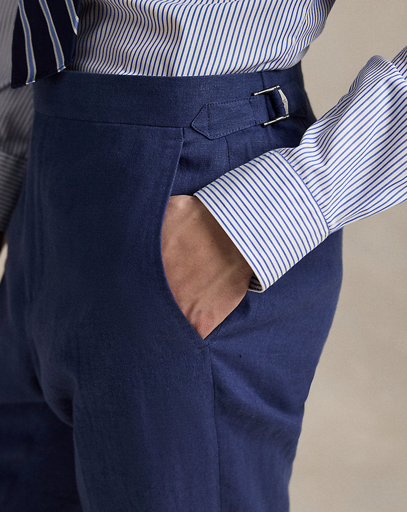 Linen Trouser Bright Navy