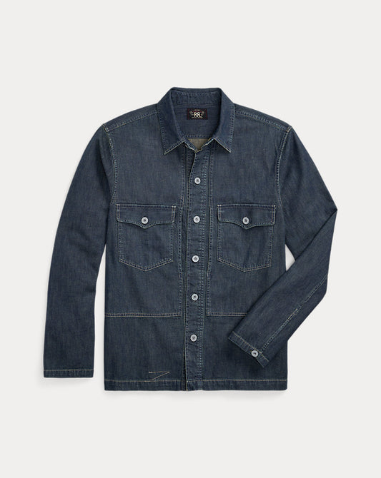 Indigo Denim Overshirt Dark Wash