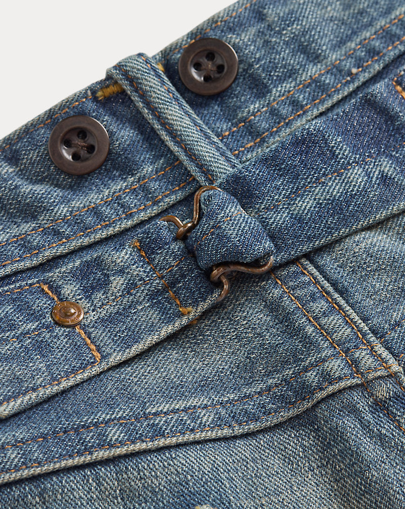 Vintage 5-Pocket Fullerton Repaired Jean Fullerton Wash