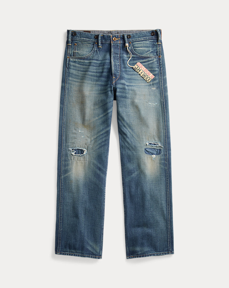 Vintage 5-Pocket Fullerton Repaired Jean Fullerton Wash