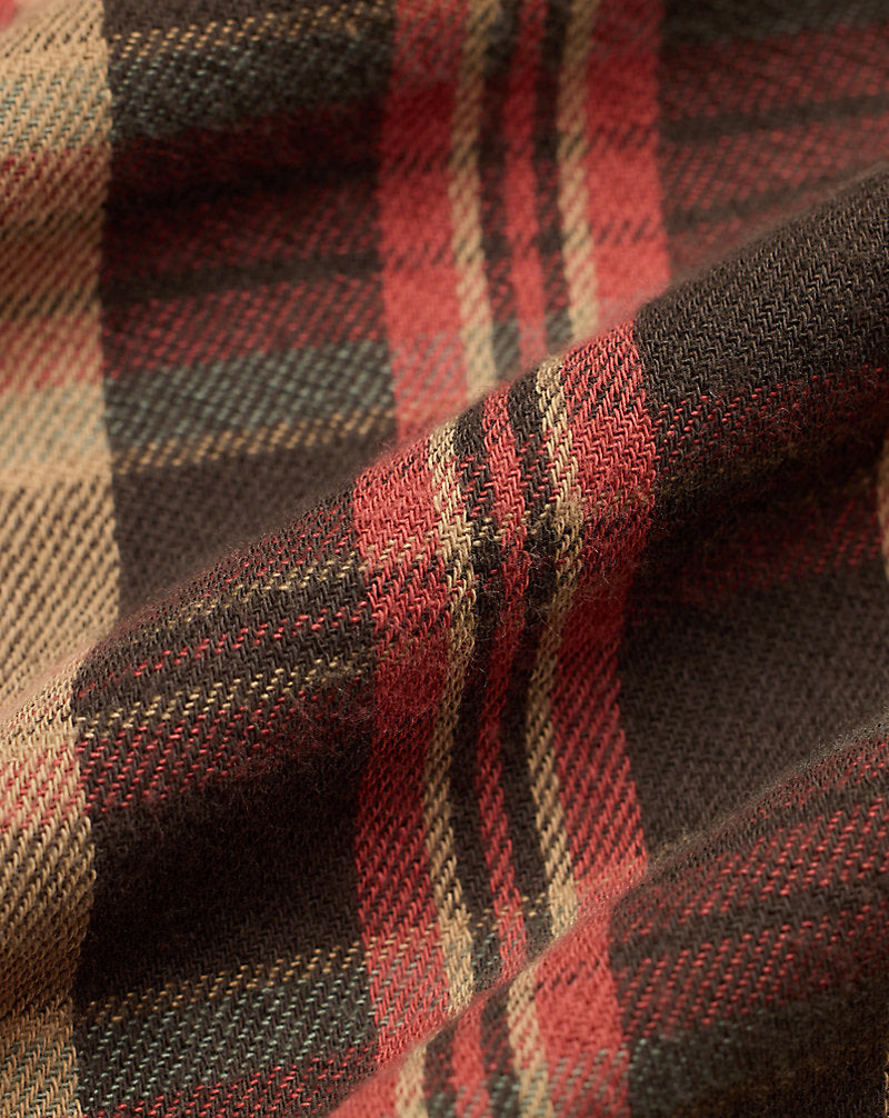 Plaid Twill Workshirt Red/Black Multi