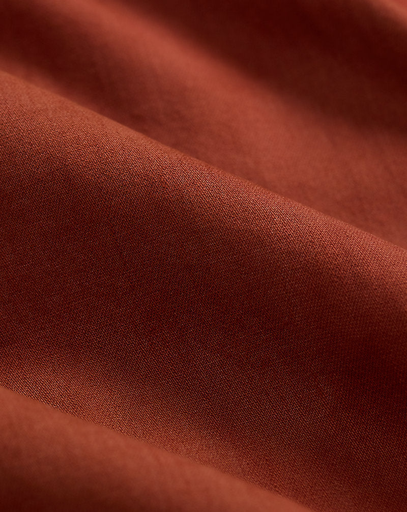 Garment-Dyed Twill Camp Shirt Brick