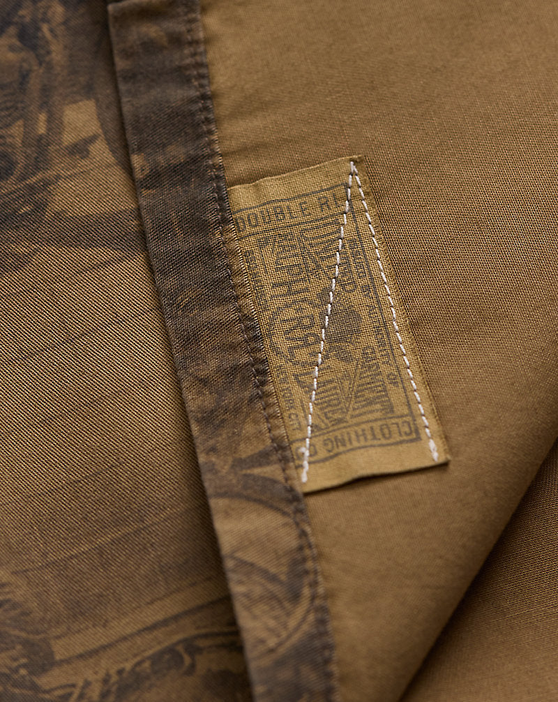 Photo-Print Twill Workshirt Tan Multi