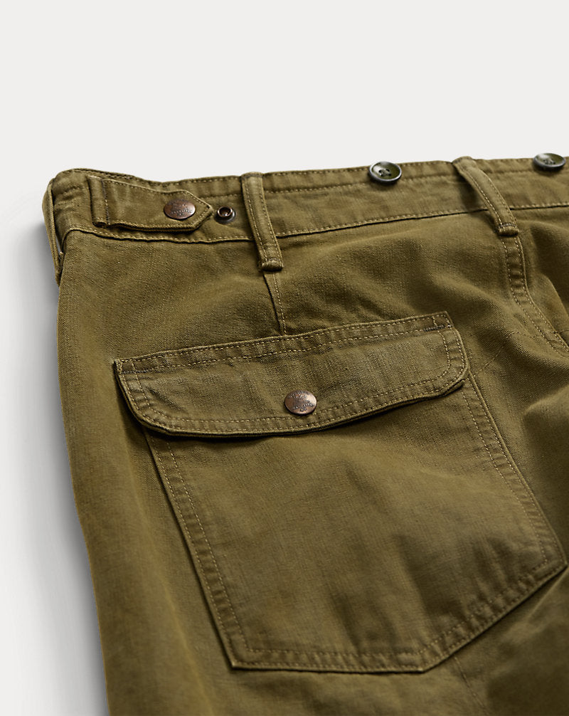 Engineer Fit Canvas Trouser Olive