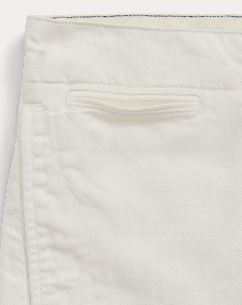 Herringbone Twill Officer's Trouser White