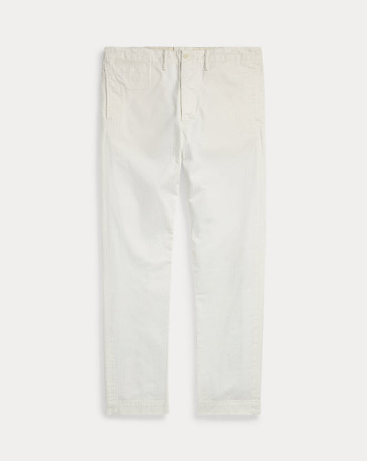 Herringbone Twill Officer's Trouser White