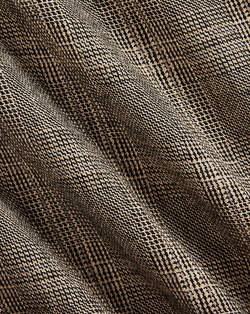 Checked Wool Twill Officer's Trouser Grey Multi
