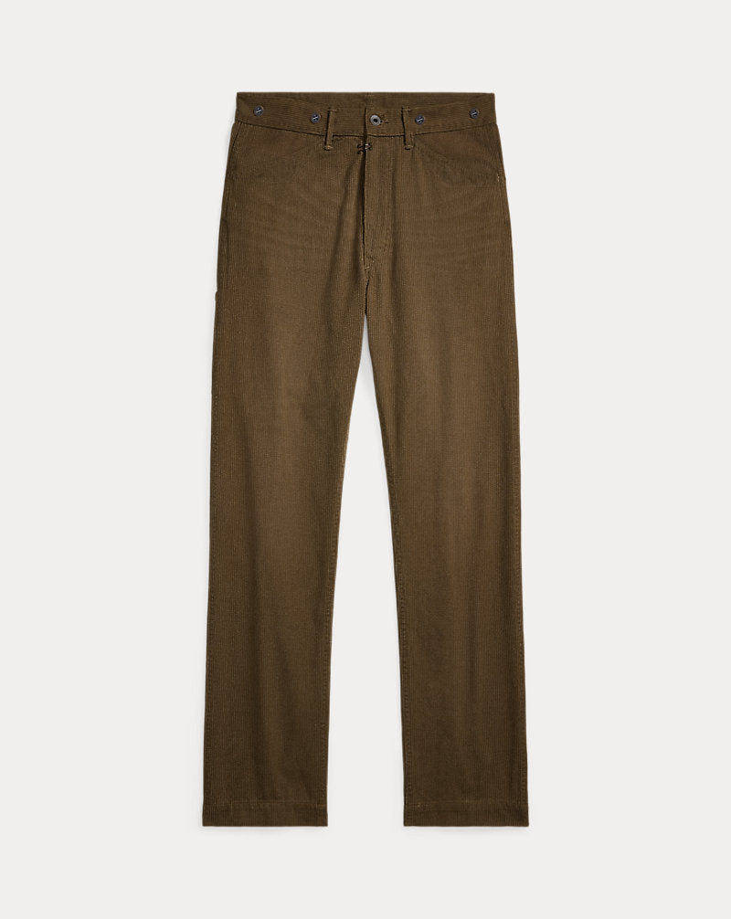 Striped Twill Trouser Vintage Brown
