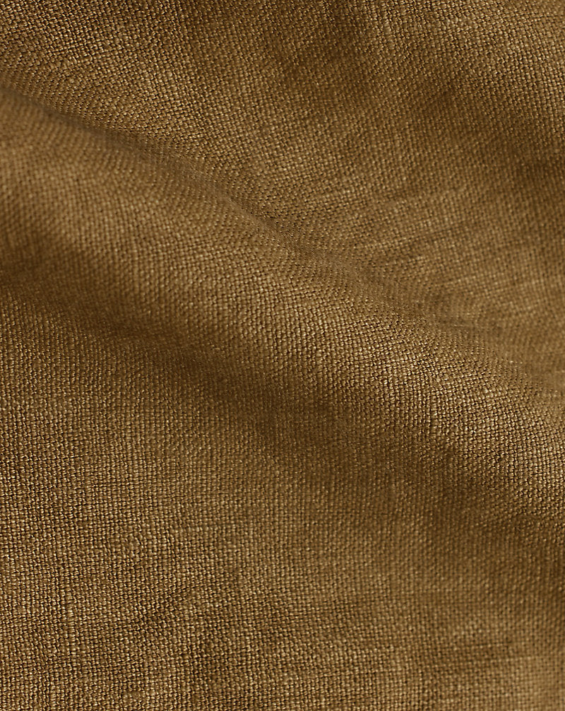 Bonded Linen Walking Coat Vintage Brown