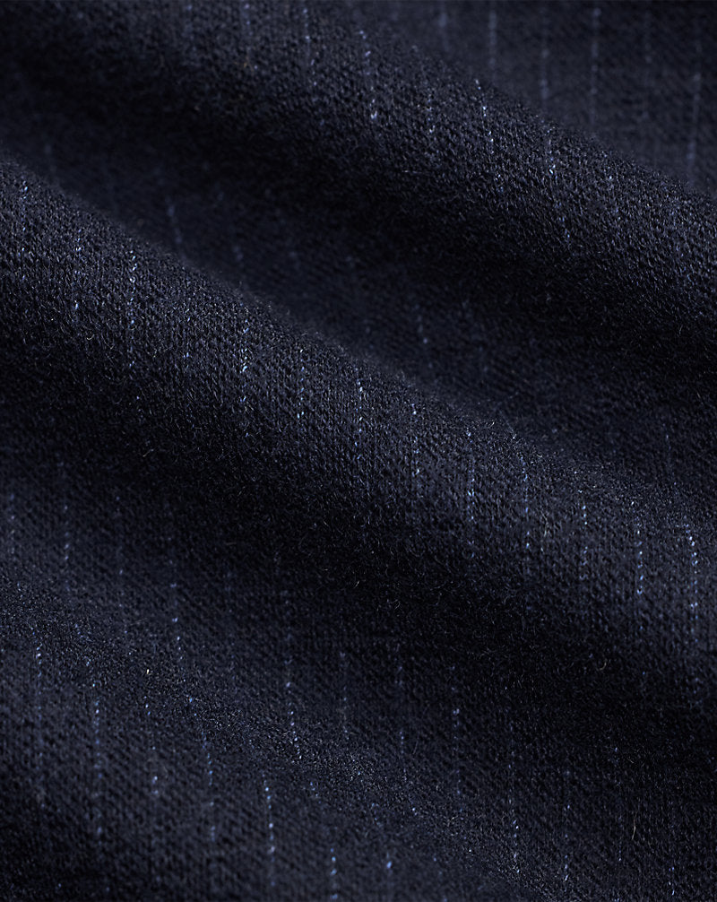 Jacquard-Knit Officer's Trouser Navy Multi