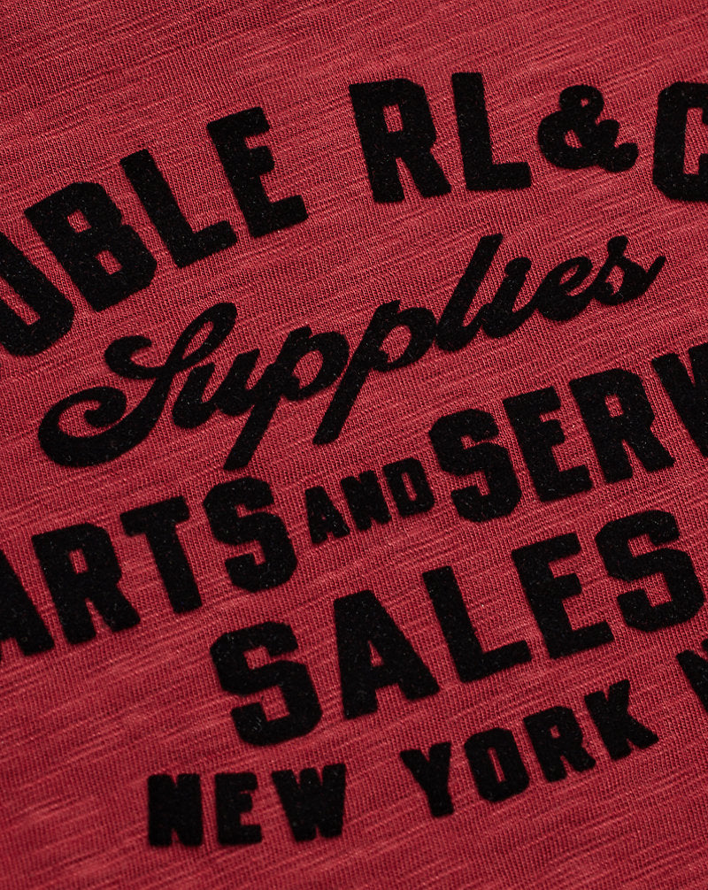 Slub Jersey Graphic T-Shirt Burgundy