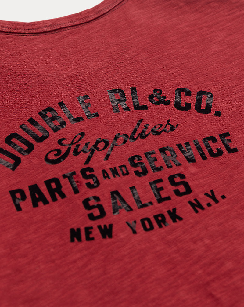 Slub Jersey Graphic T-Shirt Burgundy