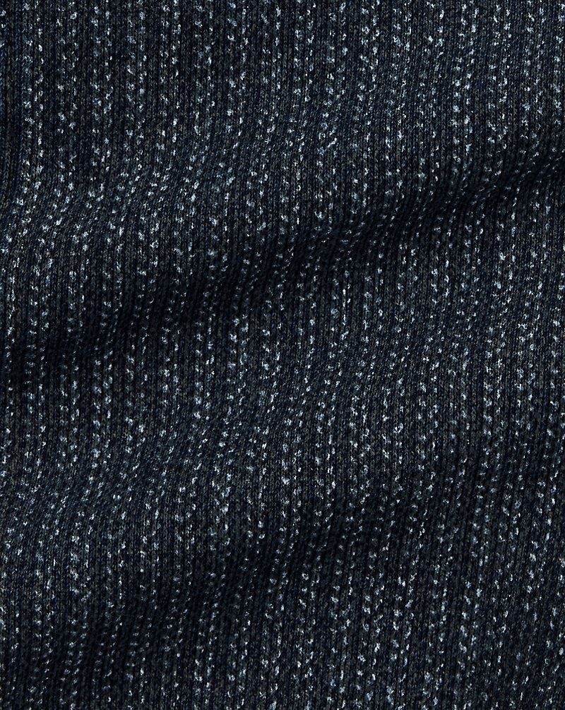Print Indigo Fleece Waistcoat Navy Multi