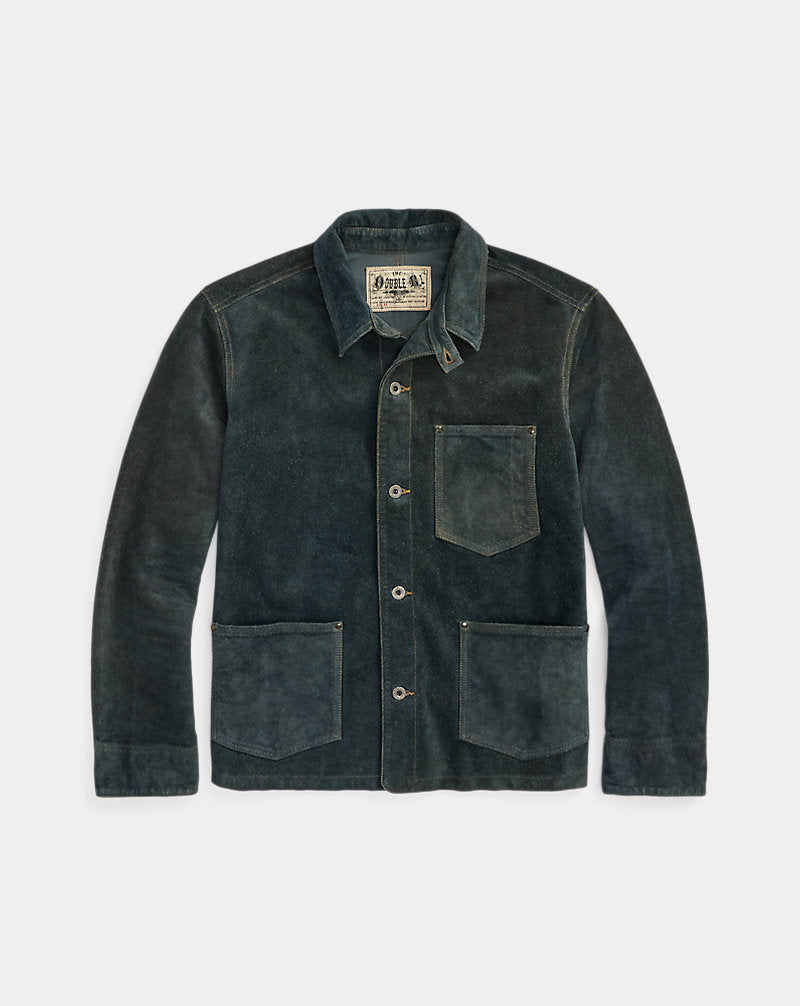 Indigo Roughout Suede Jacket Vintage Indigo