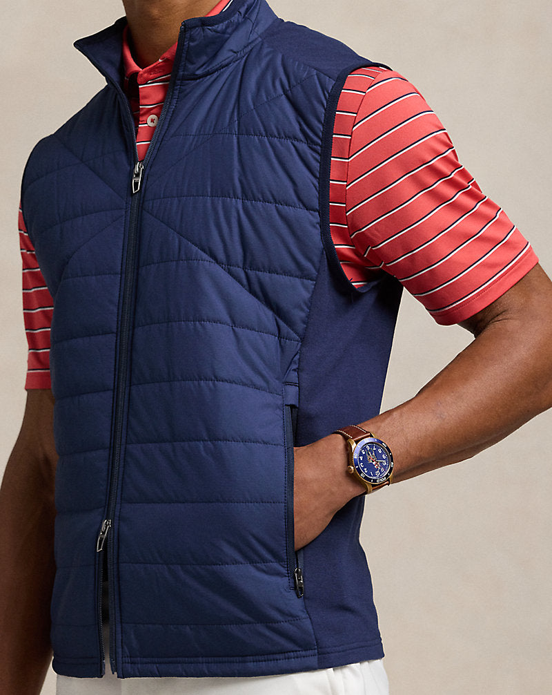 Hybrid Full-Zip Gilet Refined Navy