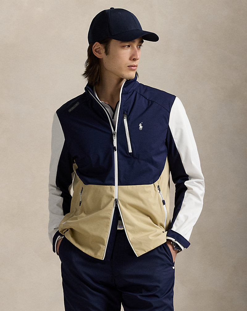 Colour-Blocked Packable Jacket Classic Khaki Multi