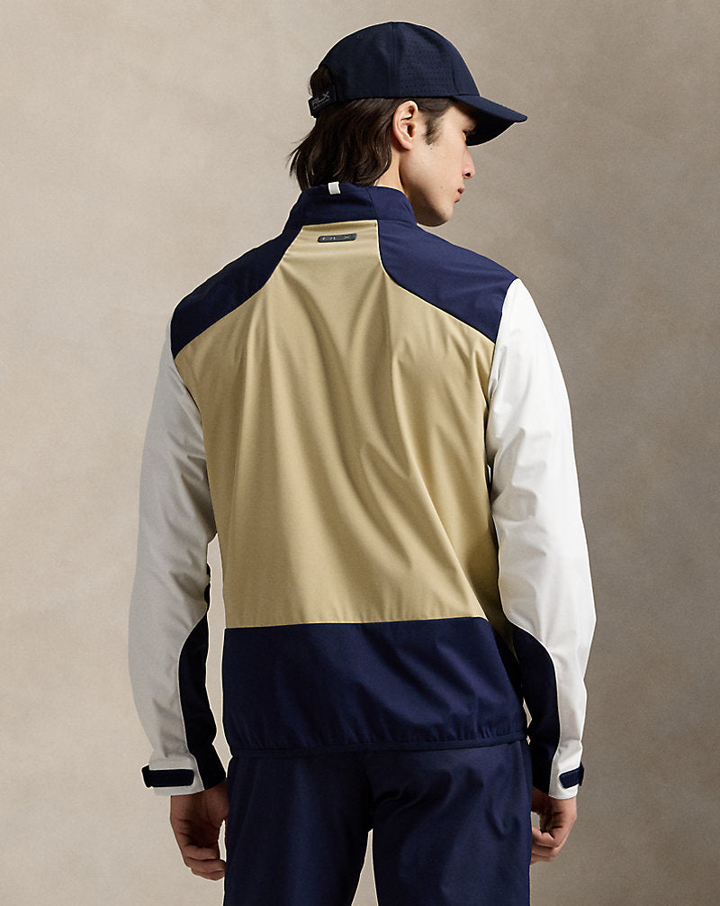 Colour-Blocked Packable Jacket Classic Khaki Multi