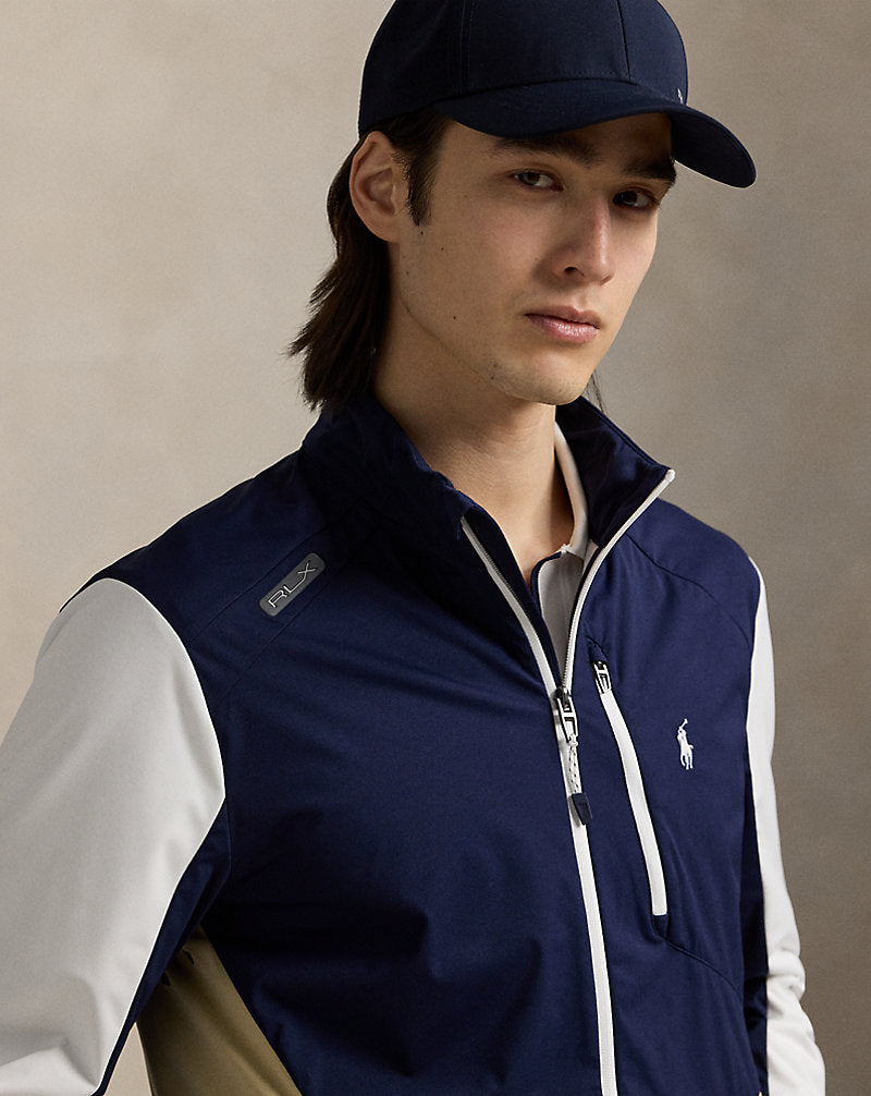Colour-Blocked Packable Jacket Classic Khaki Multi