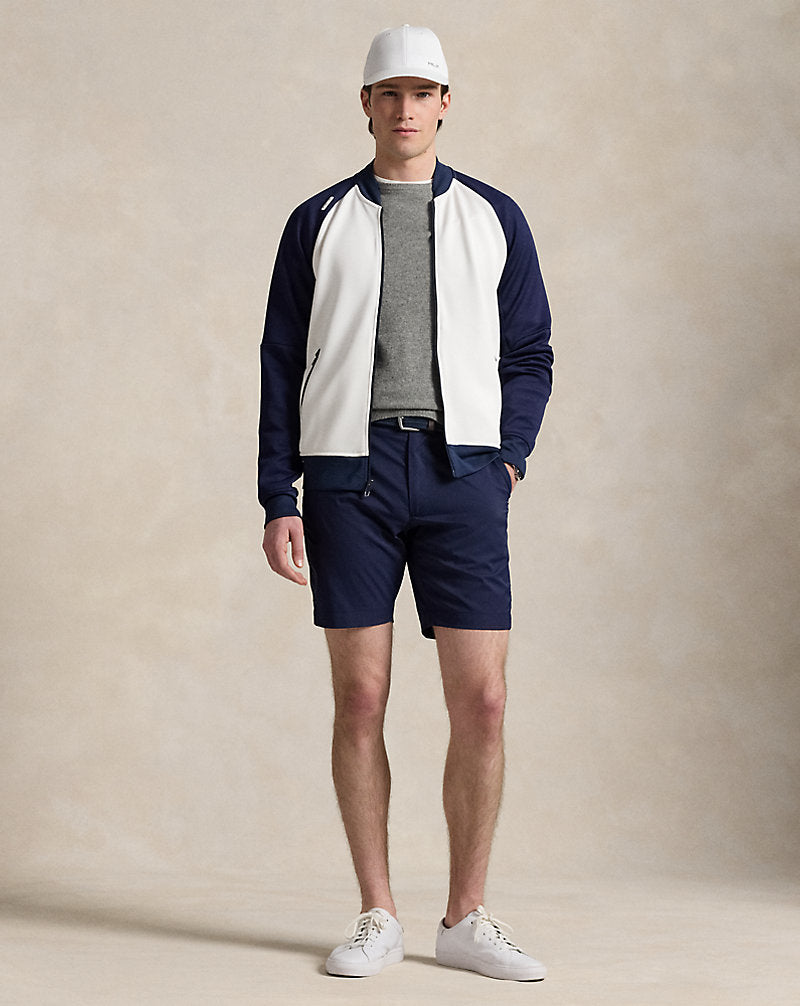Classic Fit Stretch Double-Knit Jacket White/Refined Navy
