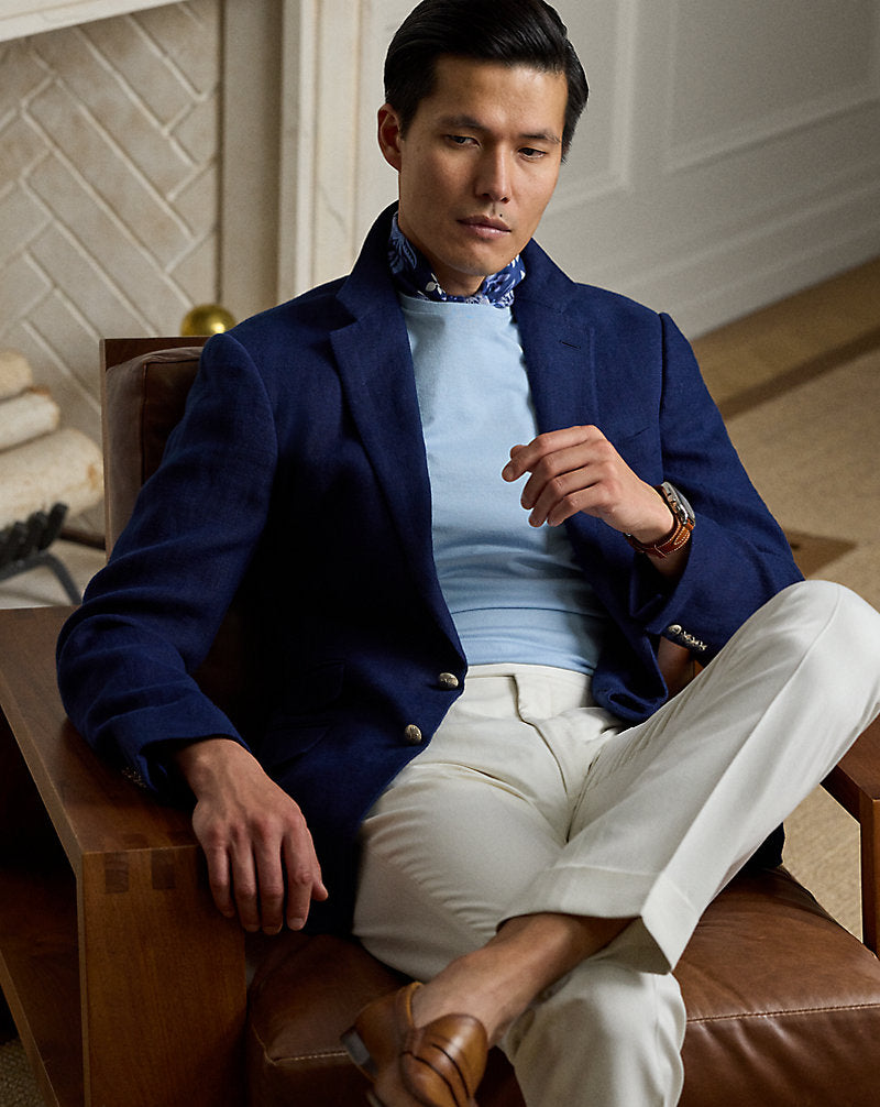 Lisle Crewneck T-Shirt Chambray Blue