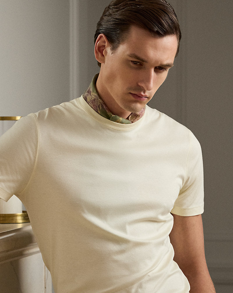 Interlock Crewneck T-Shirt Classic Cream