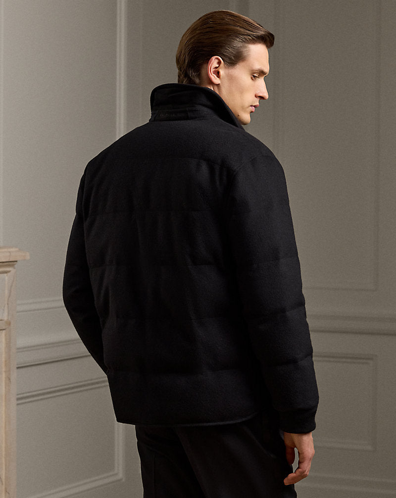 Bennett Wool-Blend Down Jacket Polo Black