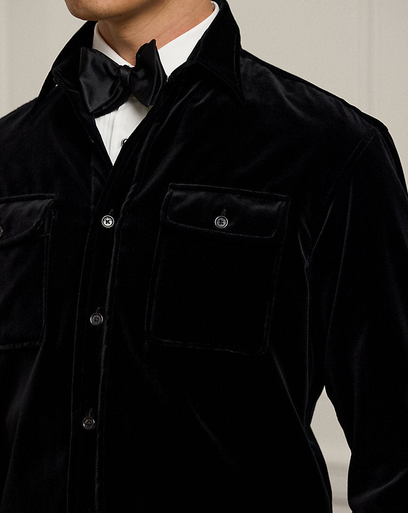 Velvet Shirt Black