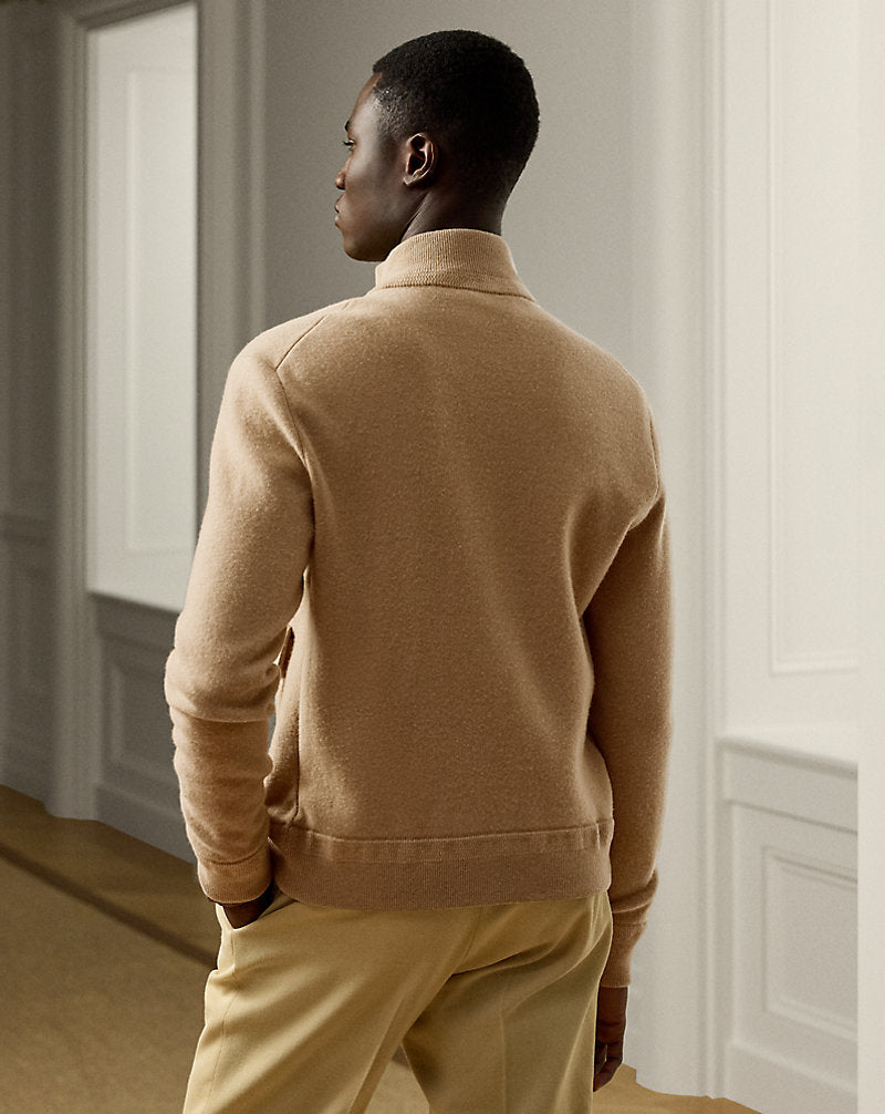 Wool-Cashmere Cardigan Classic Camel
