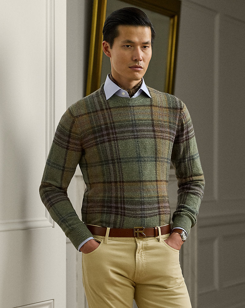 Plaid Cashmere-Wool Jumper Lovette Multi