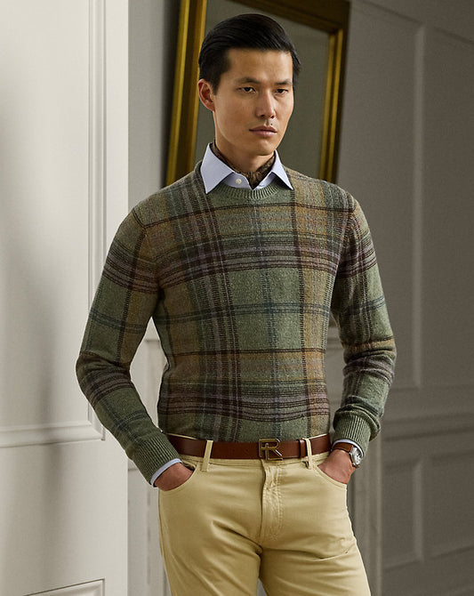 Plaid Cashmere-Wool Jumper Lovette Multi